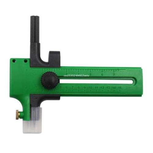 Compass Circle Cutter Adjustable Radius Rotary Paper Trimmer Green