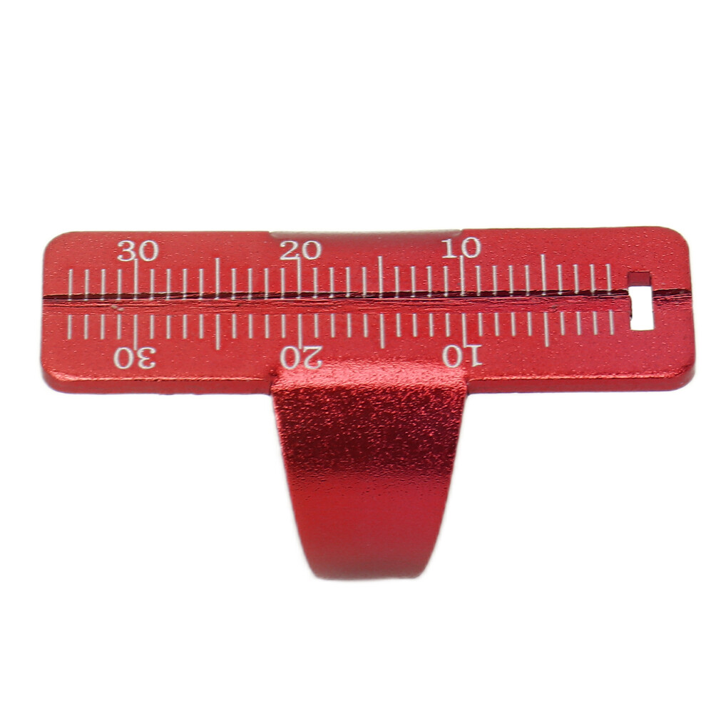 Red Endo Ruler Ring Aluminum Alloy Oral Gauge Endodontic Dental Instrument