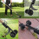 Weed Puller Tool with Wheels, Adjustable Handle Garden Weeding Tool for Patio Lawn Driveway (Black) 3