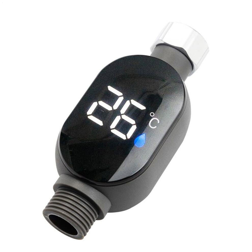 LED Shower Thermometer Waterproof Digital Temperature Gauge with Large LCD for Baby Bath and Kitchen