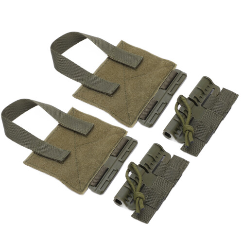 2pcs Green Quick Release MOLLE Buckle Set for JPC Vests