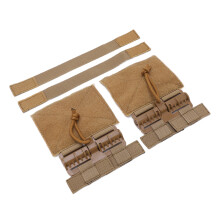 Outdoor 2pcs MOLLE Quick Release Buckle for Cummerbund Nylon Tan Travel Gear