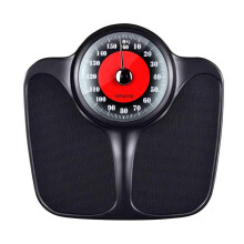 Mechanical Bathroom Scale Large Clear Dial 350 lbs Capacity NonSlip Waterproof Steel Body