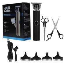 Cortapelos de alta resistencia, cabezal de corte tipo T con cuchilla de acero inoxidable, funcionamiento silencioso y diseño ergonómico, kit de