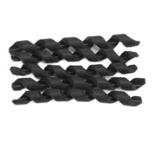 Set of 5 Bicycle Line Protectors TPR Rubber Threaded Easy Fit Black