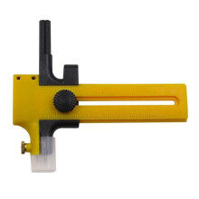 Adjustable Rotary Compass Circle Cutter 2cm15cm Cutting Diameter Portable Circle Cutter For Paper And Fabric Yellow