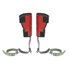 Tree Climbing Speed Kit | Adjustable Arborist Climbing Gear with Two-Tooth Spikes, Gloves, and Tree Working Tips