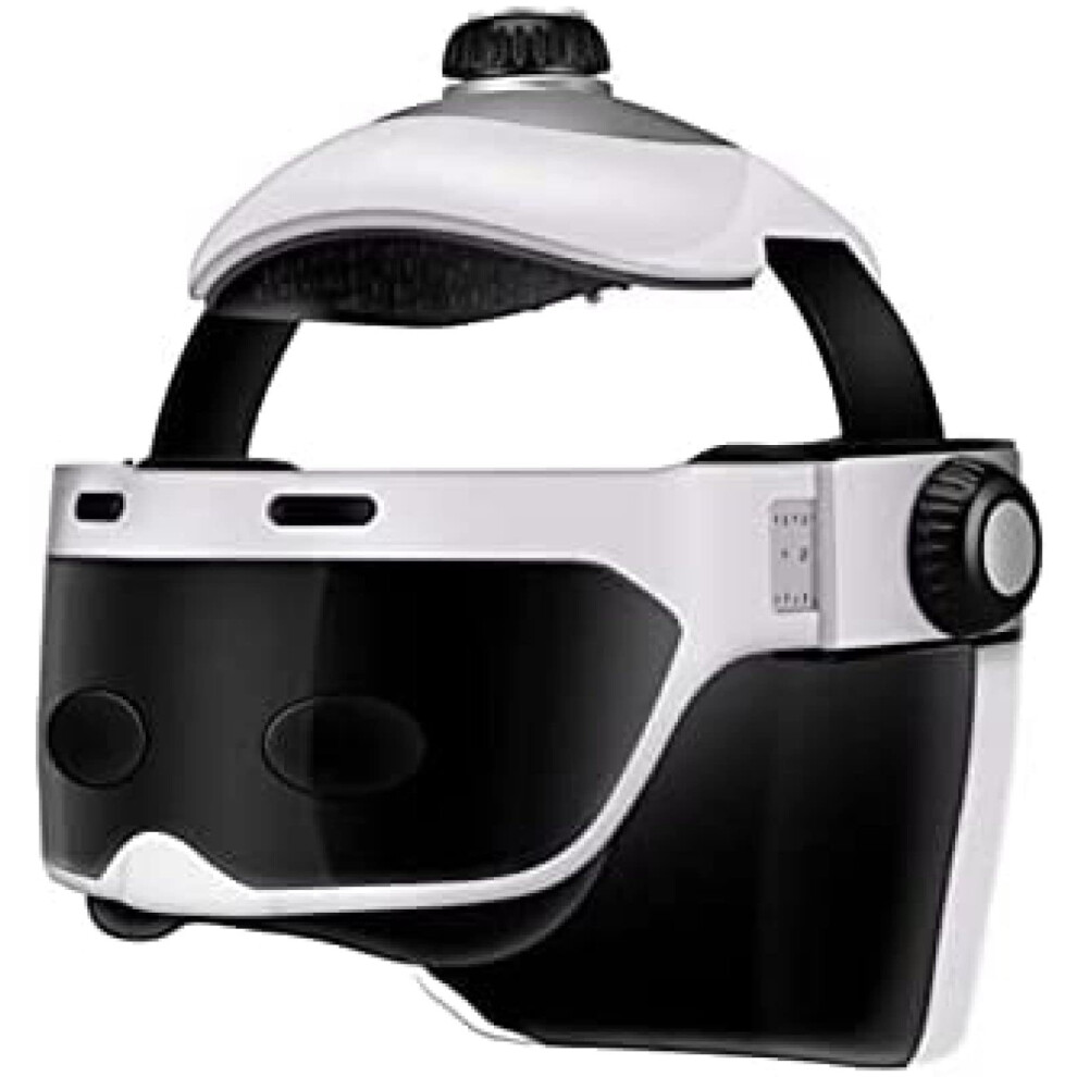 Electric Head Massager Helmet with Heat Compression and App Control for Stress, Sleep and Migraine