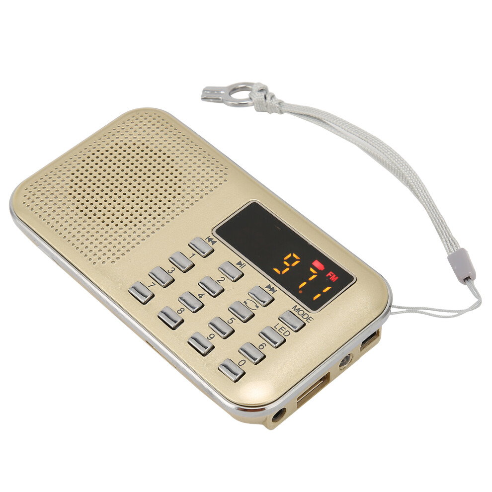 Digital Radio Mini Portable Mp3 Player Bass Speaker - Seniorgold 6911377380494