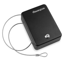 SentrySafe Mini Safe is a Lock Box with Key Lock for Office or Dorm that Secures Money, Passports, or Other Small Valuables, Exterior: 2.6 H x 5.9 W x