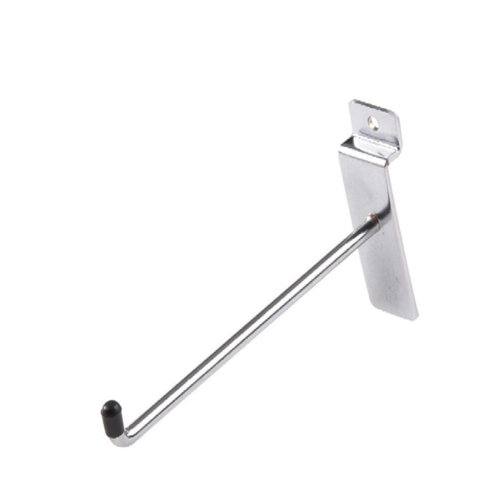 75X 12" Hooks 12 Inch Slatwall Slat Board Hooks Accessory Single Prong Shop Retail Display 620449807574