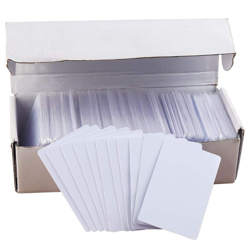 Hernas 100Pcs Rewritable Uid Smart Cards, Mi-Fare 1K S50 Rfid Cards, White, 13.56Mhz Pvc Blank Cards For Access Control System, Block 0 Sector, Comply 192881946505