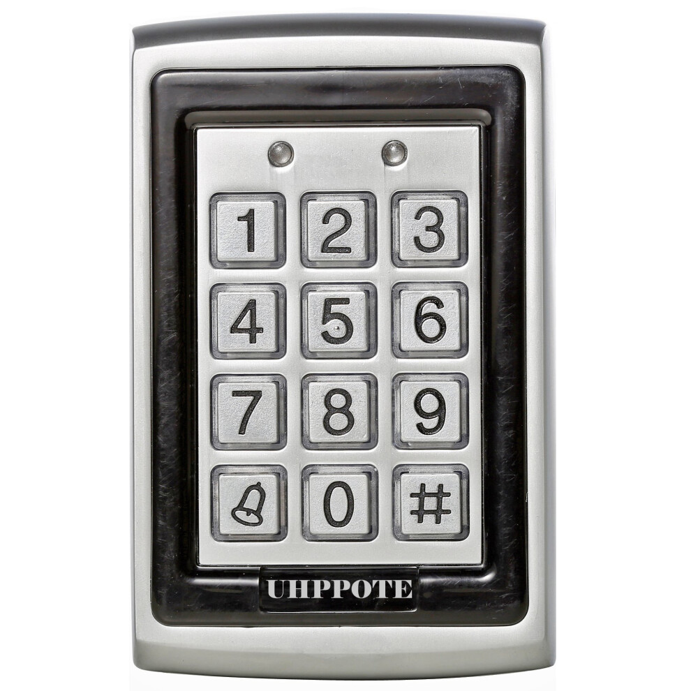 Uhppote 125Khz Em-Id Metal Case Rfid Access Control Keypad With Back Light Support 500 User 701385688165
