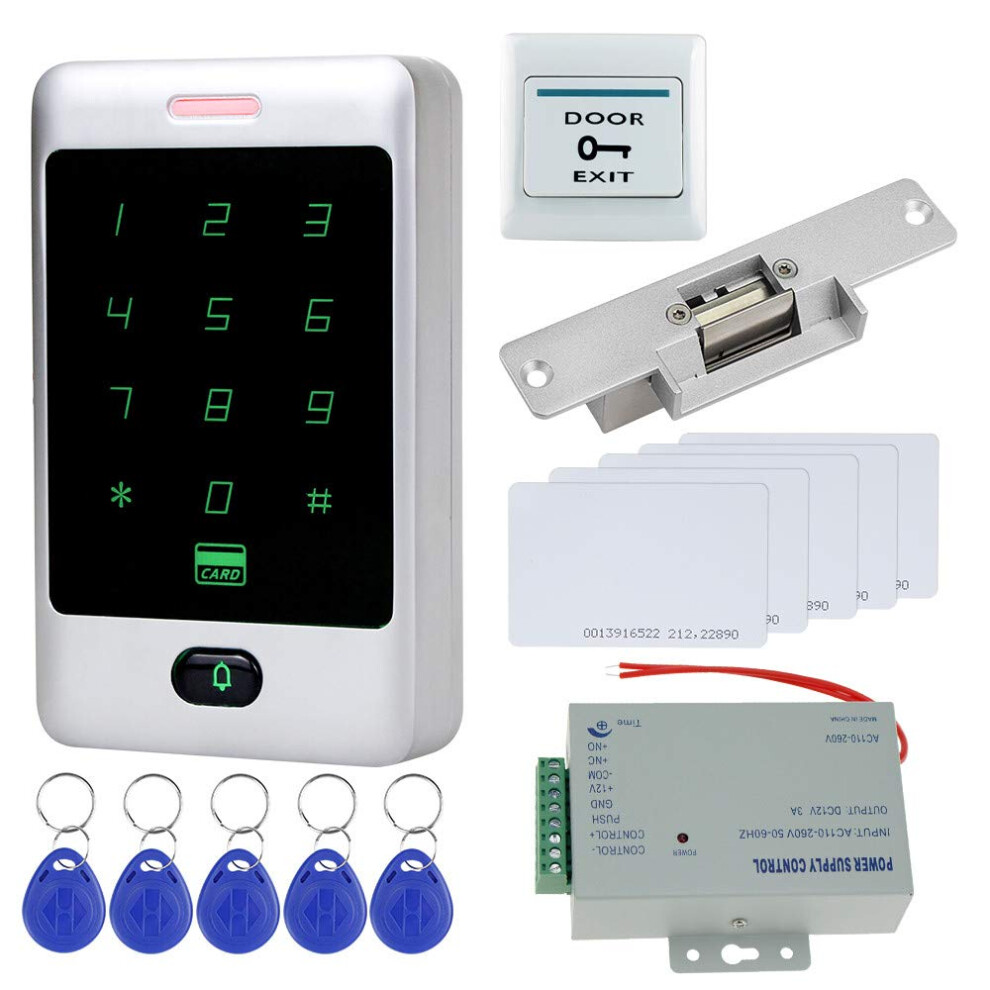 Dongyang Standalone Rfid Access Control Touch Metal Keypad With Waterproof For Door System 8000 Users (Nc Lock) 306996324473
