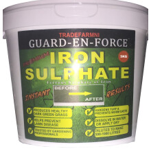 5KG IRON SULPHATE LAWN FERTILISER, FEED and TONIC. All Round Multi-Purpose Sulphate of Iron Lawn Conditioner, Fertiliser, Grass Greener & Turf