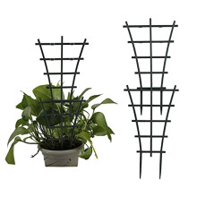 PMELCXD Plastic Plant Trellis,2 Pcs Garden Plant Support,Superimposed,Potted Plant Growing Support for Mini Climbing Plant Pot Support Leaf Trellis