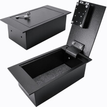 Barska 0.22 Cubic Ft. Hidden Security Floor Safe with Key Lock for Home and Business