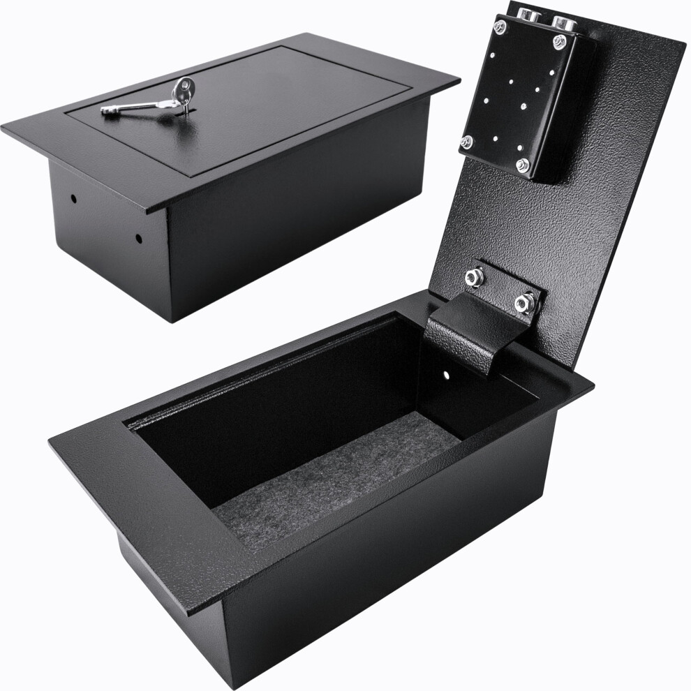 Barska 0.22 Cubic Ft. Hidden Security Floor Safe With Key Lock For Home And Business