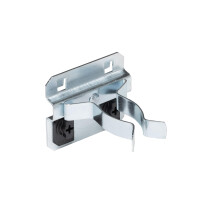 Triton Products 53120 LocHook 1-Inch to 2-Inch Hold Range 2-3/4 -Inch Projection Zinc Plated/Chromate Dipped Steel Extended Spring Clip for LocBoard,