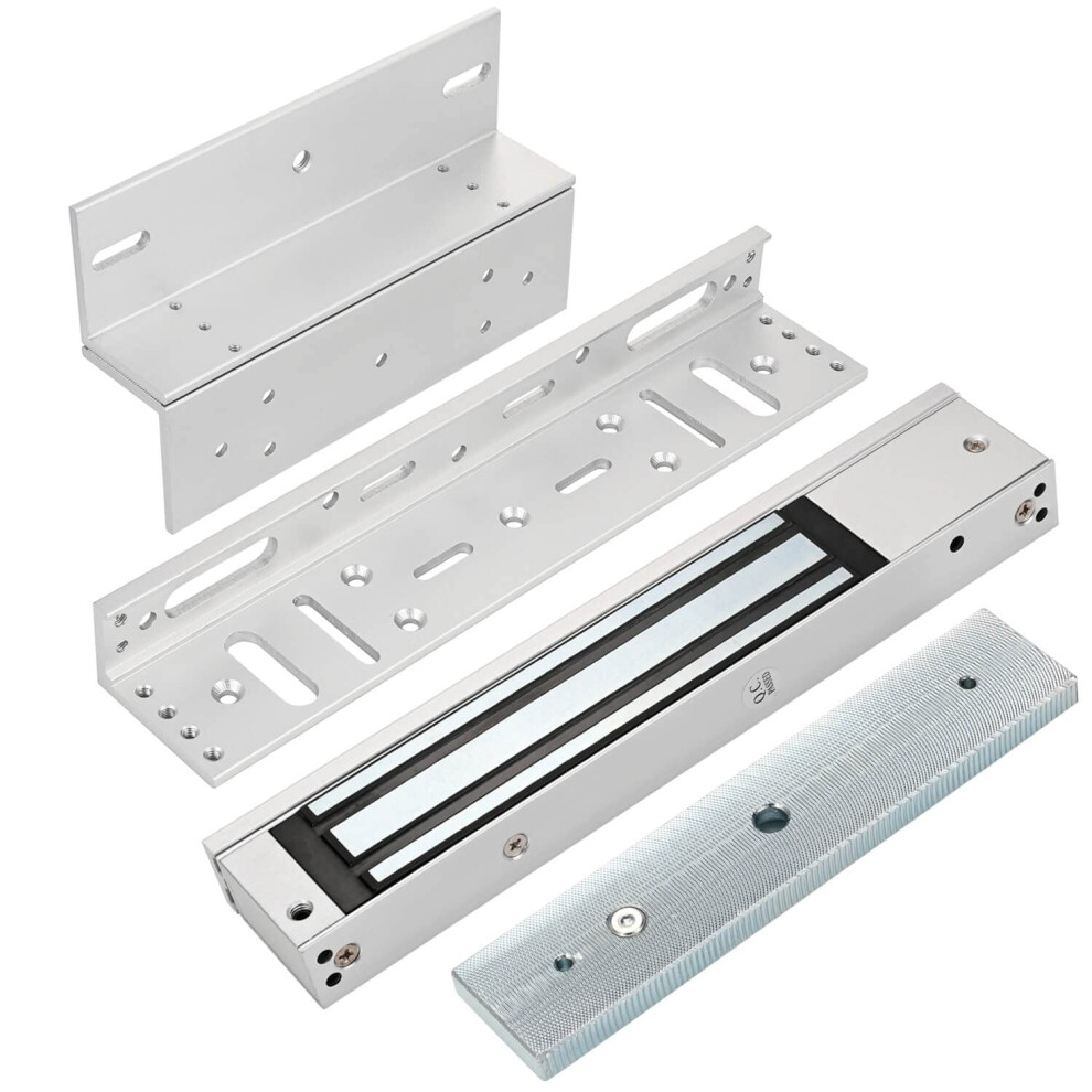Electric Magnetic Lock With Z And L Bracket 280Kg 600Lbs Holding Force Electromagnet Lock 12V Fail Safe Nc Mode Single Door For Access Control System 769894490341