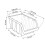 Prosperplast Set of 84 Wall Shelving Units 80 x Black 2