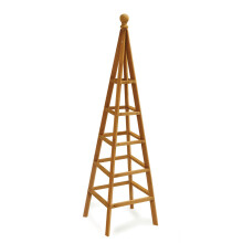 Smart Garden Tan Wooden Woodland Obelisk 1.5m Plant Support Pine