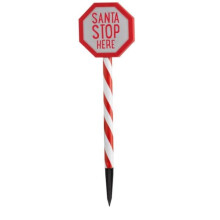 Smart Garden Three Kings Santa Stop Here Garden Stakes Christmas Light (2501014)