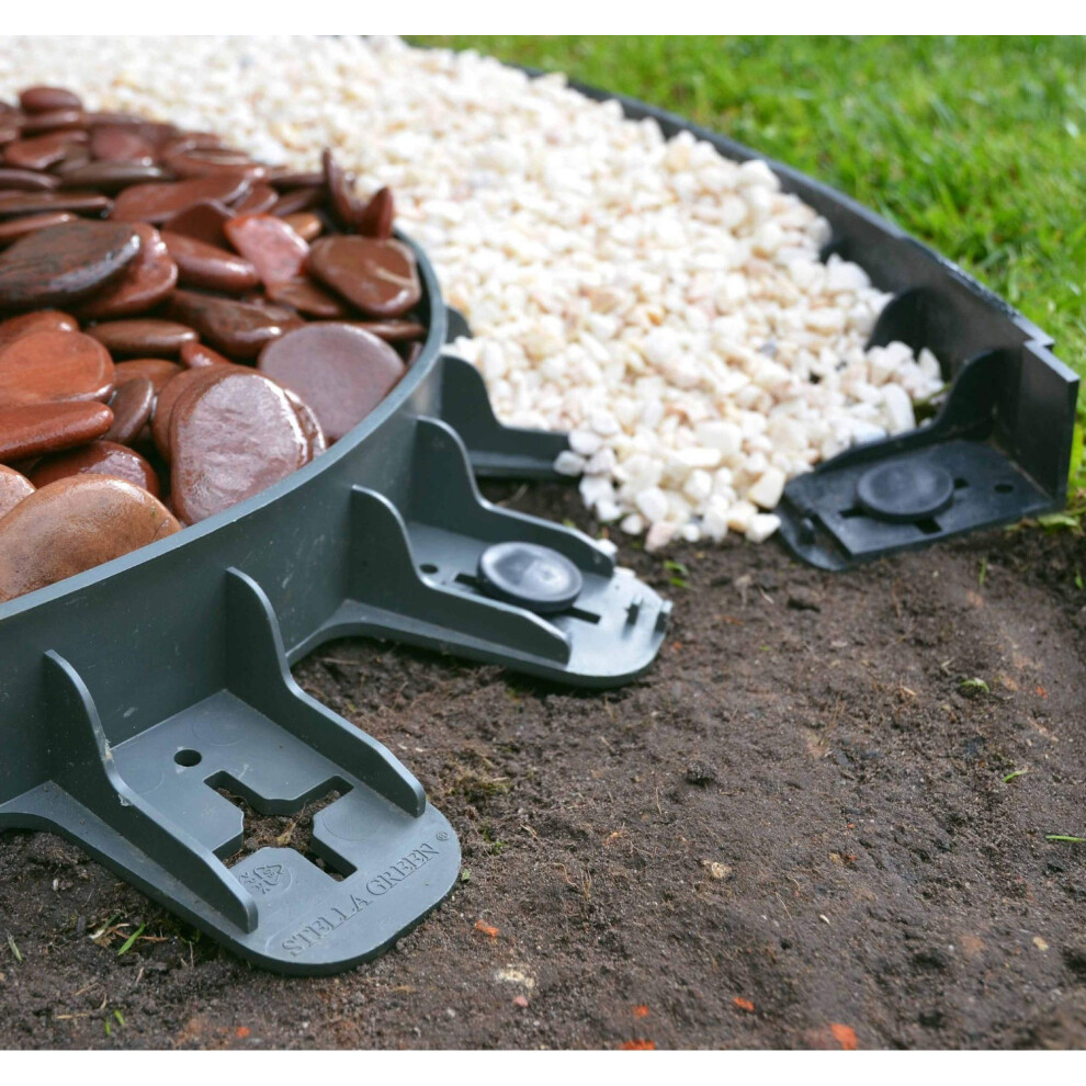Easy Installation Flexible Garden Border Edging In Green Suitable For Garden Outdoor Gardening Keep Garden Neat And Tidy Quick And Easy To Install - 5055837273146