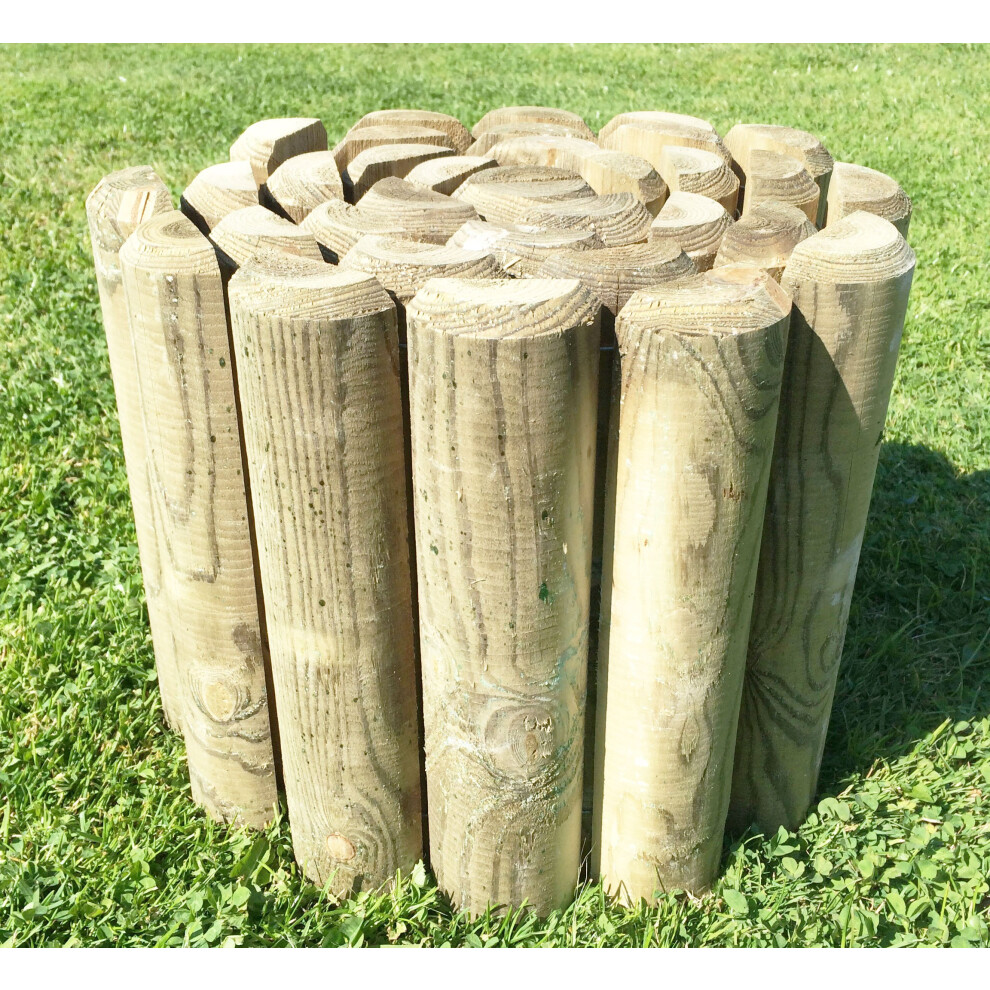 Ruddings Wood 200Mm X 2.4M Log Roll Border Edging 5060243372659