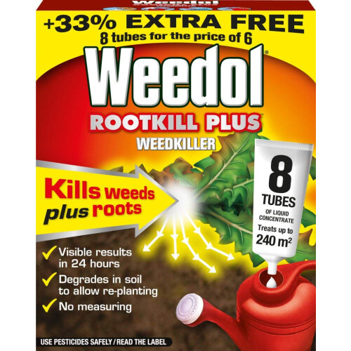 Weedol Weedol Rootkill Plus Liquidose 6 Tubes Plus 2 Free