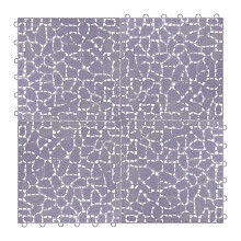 Taylor & Brown 16 Pack Grey Interlocking Path Tiles 28 x 28cm Quick & Easy to Lay Outdoor Plastic Pathway Tiles | Neat Decking for Patio, Pool and