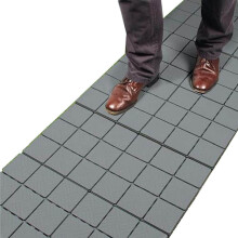 Ram? Grey Garden Interlocking Heavy Duty Garden Tiles Path Decking for Deck Lawn Garden x 5