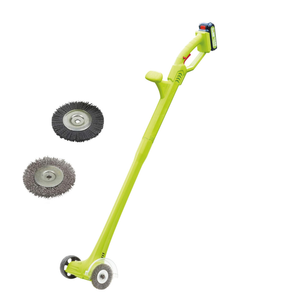 Garden Gear 20V Cordless Weed Sweeper Clears Driveways, Paths, Patios And Pavings From Moss And Dirt (20V Weed Sweeper)