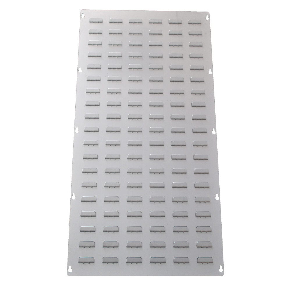 Rhino Tuff Bin Portrait Louvre Panel - 457Mmw X 915Mmh Galvanised Steel Storage Rack For Wall Mounting Plastic Parts Bins 5065008115076