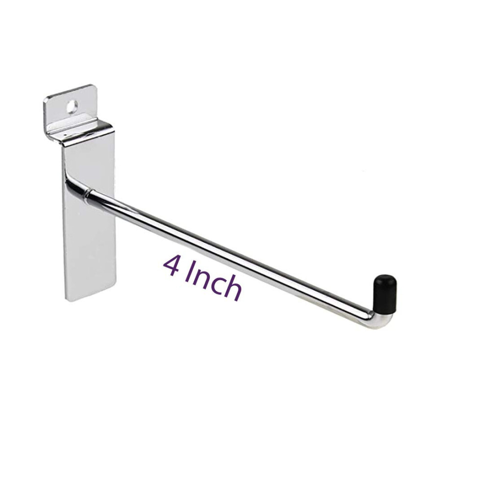 Msf 25 X 4 Inch Slatwall Hooks Or 10Cm Single Prong Slatwall Hook Pack Of (1,10,25,50,75,100,200,500) (25, 4 Inch Or 10Cm Slatwall Hook) 5060895940466