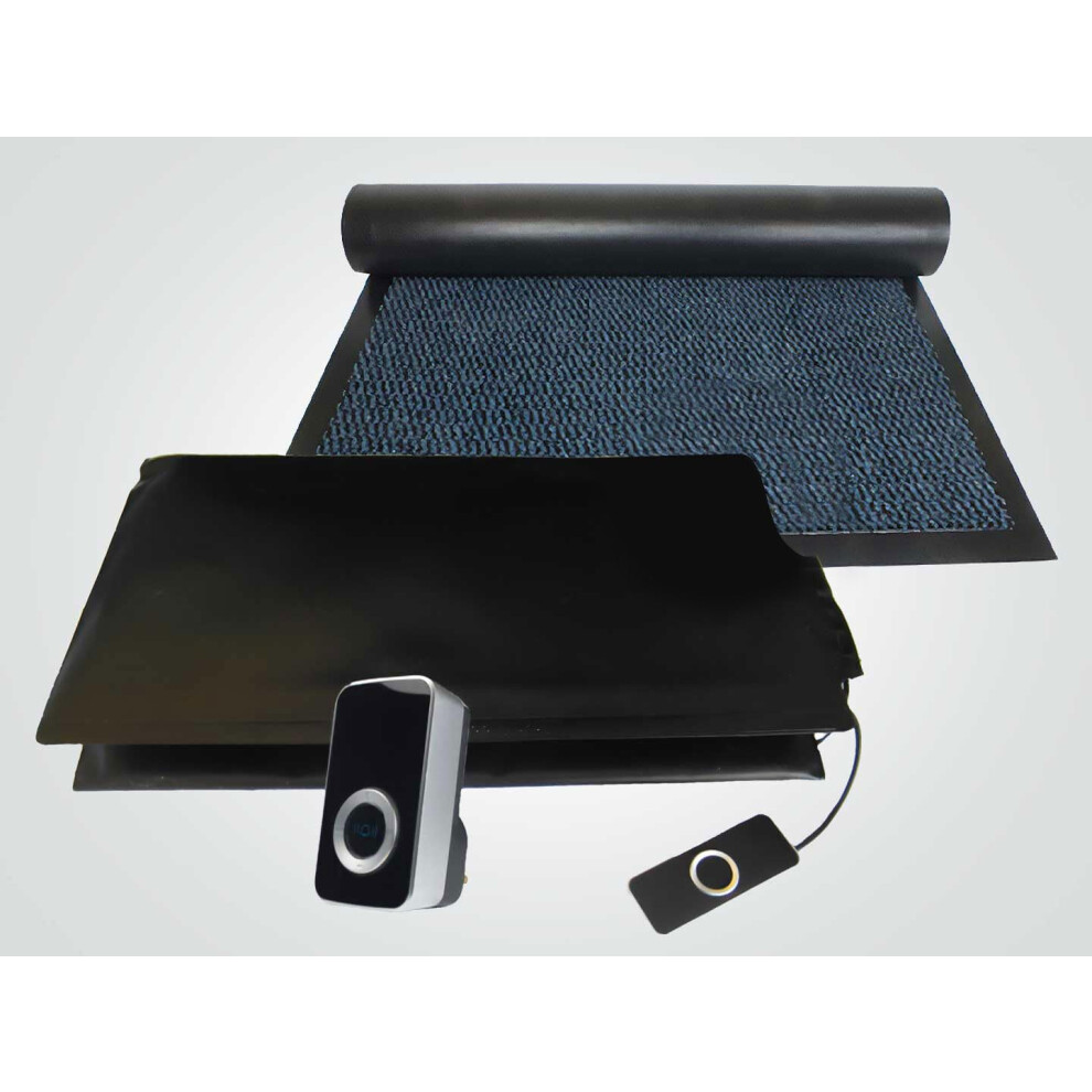Mat-On-Guard Mat On Guard Ip200cm Single Exit With Cover Mat. Wireless Floor Sensor Pressure Mat Alarm System For The Elderly And Dementia Care With Plug-In