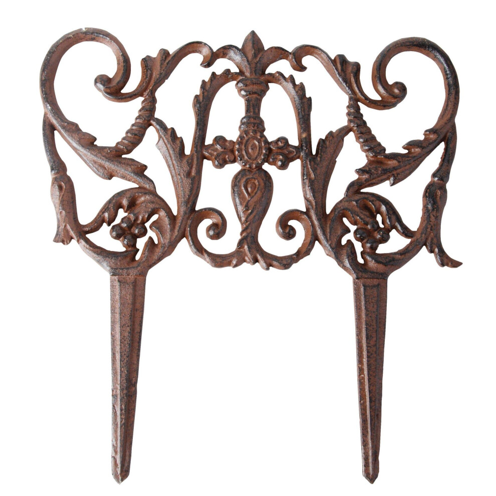 Esschert Ps18 Fallen Fruits Small Design Fence, Brown 8714982037665