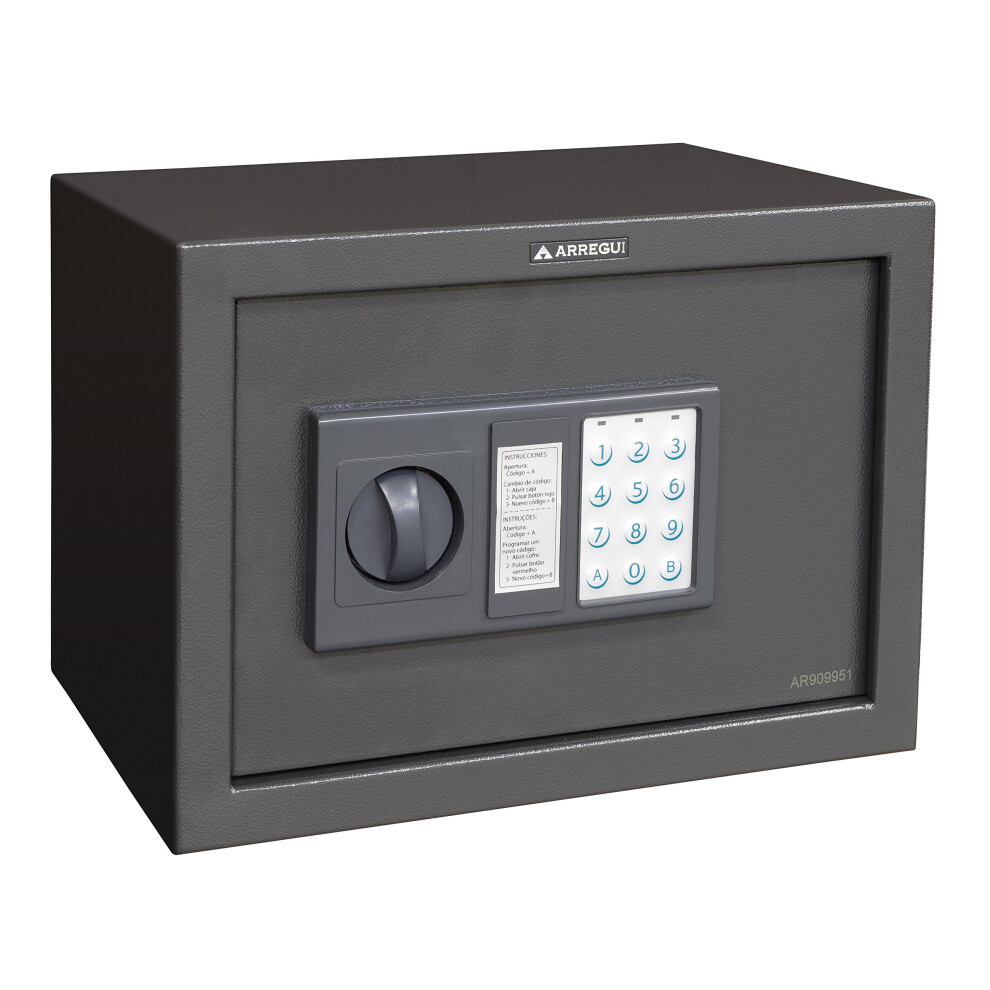 Arregui Class ? Electronic Lock Safe (Steel, 350 X 250 X 250 Mm), Dark Grey 8425181225882