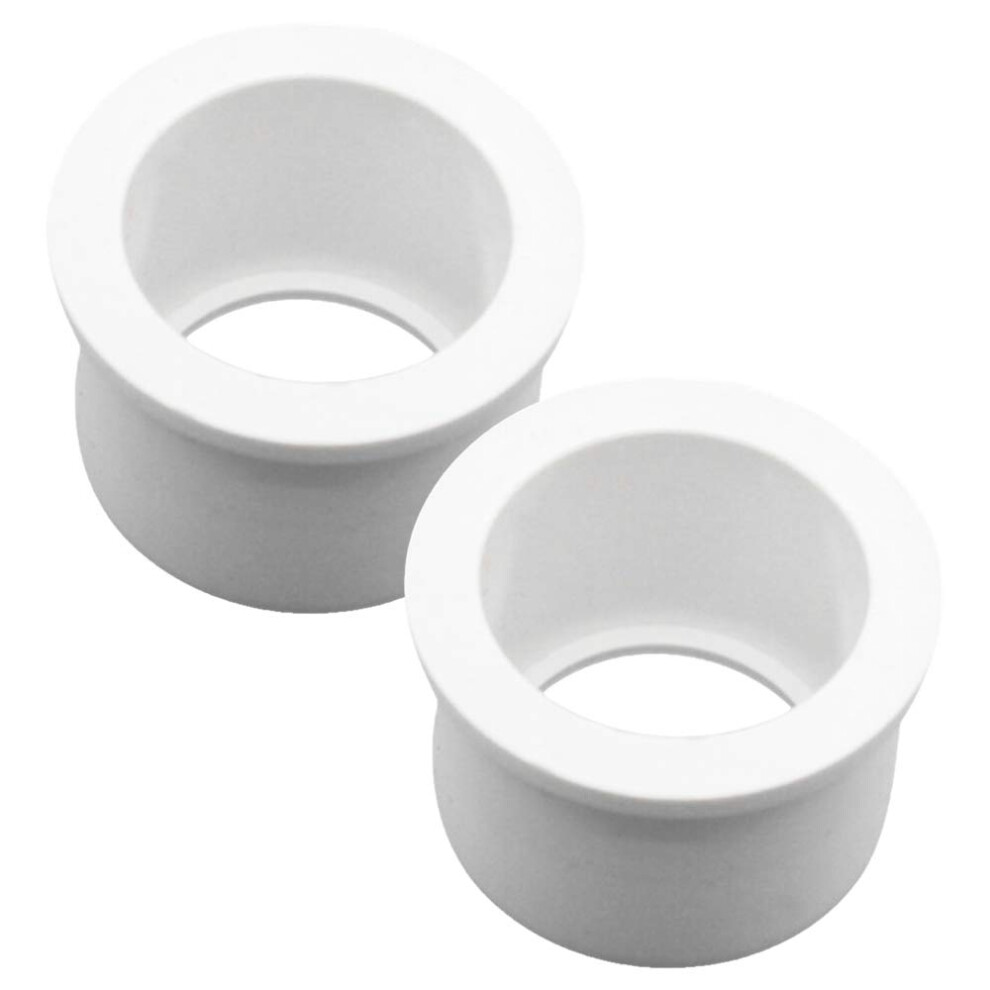 Yofasen Reducer Bushing Pipe Fittings - 2Pcs Pvc Water Pipe Adapter Connector Plumbing Fittings, White, 32X25mm 6456366762153
