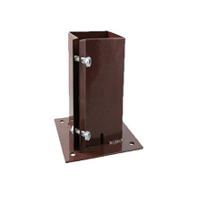 Fence Post Spikes & Shoes, Bolt Down Holders, Easy Grip ~ 50/75/100mm Garden Timber Support Stakes (6, 2"/50mm Bolt Down)