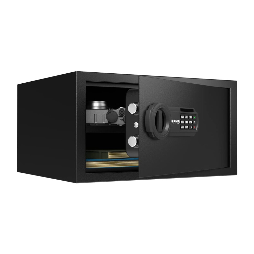 Rpnb Deluxe Safe And Lock Box, Money Box, Digital Keypad Safe Box, Perfect For Home Office Hotel Business Jewelry Cash Use Storage, 28L 6973980460024
