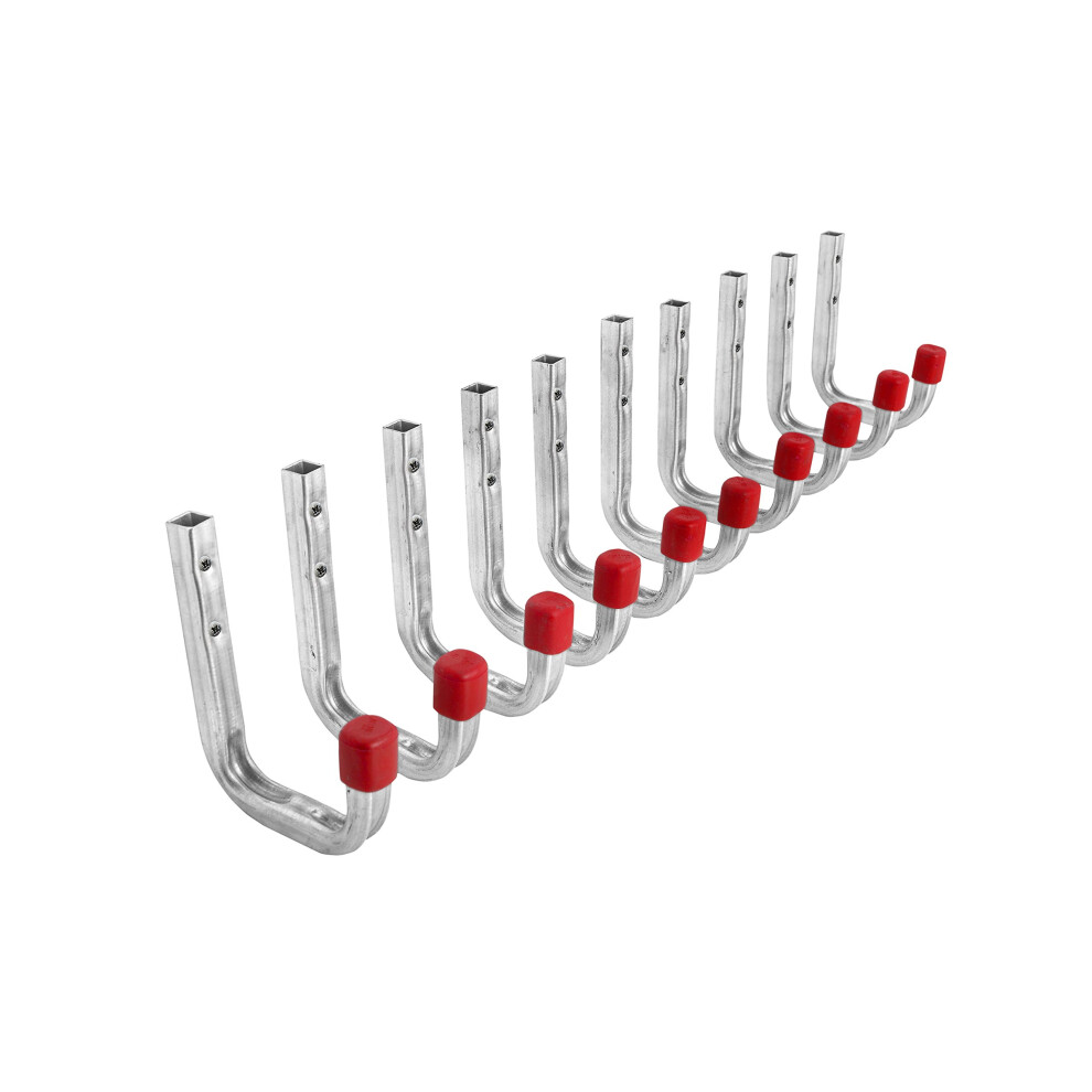 Gedotec? All-Purpose Wall Hooks Metal Screw-On Hooks Galvanised Steel ? Depth 80 Mm X Height 120 Mm ? Maximum Load 80 Kg ? Certified Quality ? Pack Of 9010124004267