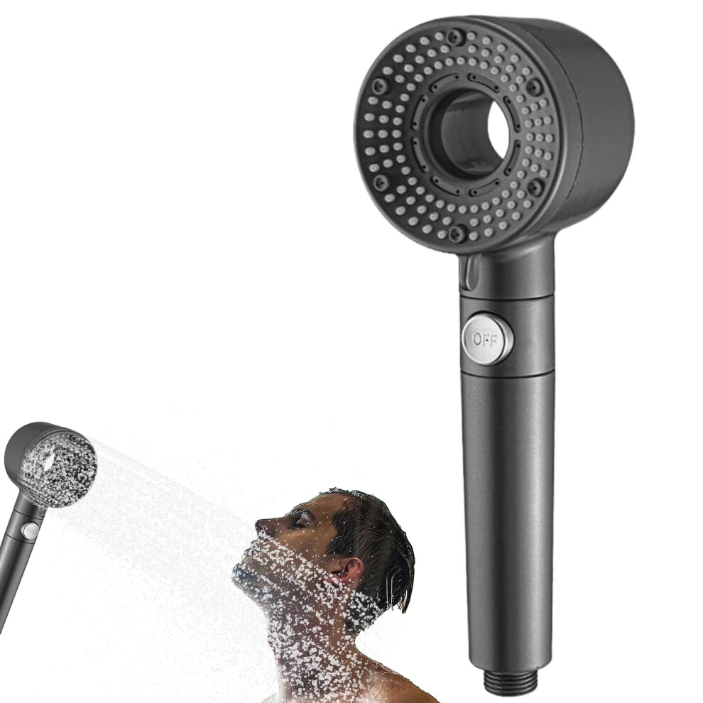 Filtered Showerhead Matte Finish Detachable Pressure Booster Showerhead Adjustable Handheld Shower For Dorm Hotel 9347817796391