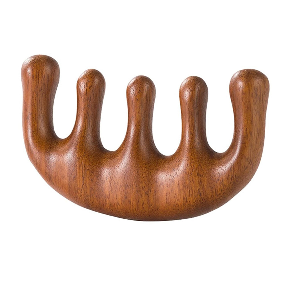 Unisex Sandalwood Massage Comb Antistatic Wooden Hair Comb For Scalp Relaxation And Hair Care