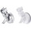 Adjustable Shower Head Holder Rotatable Wall Mount Suction Cup Chrome Finish 2