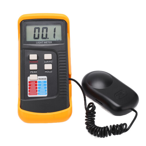 LX1330B Handheld Light Meter, 0.1-200000 Lx, Digital Photometer 1