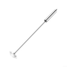 Stainless Round BBQ Grill Scraper Bristle Tool Cleaning Bar For Steel VShaped Grates And Handle Grates