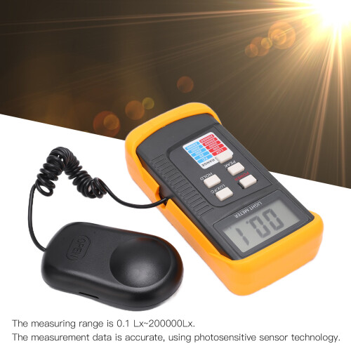 Digital Light Meter LX1330B, 0.1-200000 Lx, Handheld Photometer 1