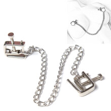 Nipple Clamps Labia Clamps With Metal Chain Adjustable Clitoral Clamps For Breast Stimulation Sex Toys