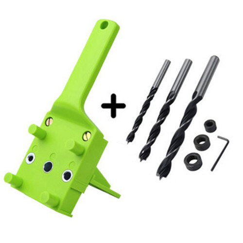 Jeu de gabarits de chevilles, Guide de perçage,-Vert